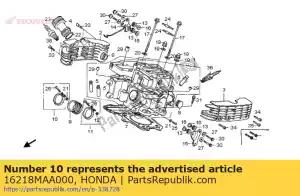 Honda 16218MAA000 banda, aislante - Lado inferior