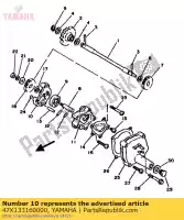 47X133160000, Yamaha, deksel, pomp yamaha rd rdlc 500, Nieuw