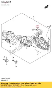 Suzuki 3415248H00 cobrir - Lado inferior