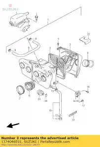 suzuki 1374046E01 dop, luchtfilter - Onderkant