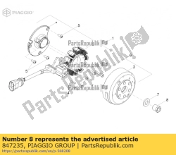 Aprilia 847235, Noot, OEM: Aprilia 847235