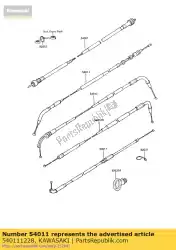 Aquí puede pedir embrague de cable de Kawasaki , con el número de pieza 540111228: