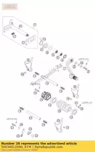 ktm 59034012000 shiftroller 6-gear - Bottom side