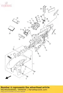 yamaha 992460008000 emblème, yamaha - La partie au fond