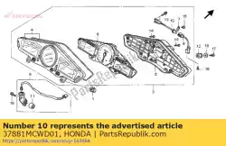 Ici, vous pouvez commander le cordon assy. Auprès de Honda , avec le numéro de pièce 37881MCWD01: