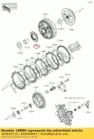 160850133, Kawasaki, tandwiel, oliepompaandrijving, 38t ex250j9 kawasaki  ninja z 250 300 2008 2009 2010 2011 2013 2014 2015 2016 2017 2018 2019 2020 2021, Nieuw