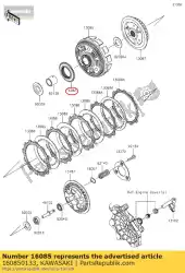 Ici, vous pouvez commander le engrenage, entraînement de pompe à huile, 38t ex250j9 auprès de Kawasaki , avec le numéro de pièce 160850133: