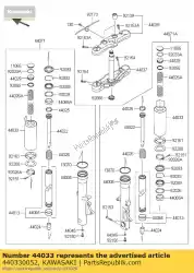 Qui puoi ordinare cover-forcella da Kawasaki , con numero parte 440330052: