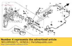 Ici, vous pouvez commander le capteur, rr. Vitesse de roue auprès de Honda , avec le numéro de pièce 38510MGSD71: