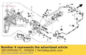 honda 38510MGSD71 capteur, rr. vitesse de roue - La partie au fond