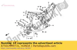 Here you can order the no description available at the moment from Honda, with part number 87501MM9731: