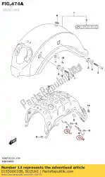 Here you can order the bolt from Suzuki, with part number 015500610B: