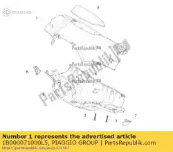 Qui puoi ordinare copertura manubrio superiore da Piaggio Group , con numero parte 1B000071000L5: