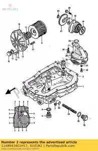 Suzuki 1148943401H17 uszczelka, miska olejowa - Dół