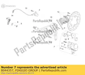 Piaggio Group B044357 rear brake caliper - Bottom side