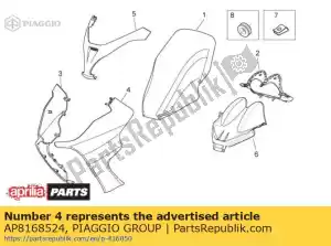 Piaggio Group AP8168524 panel boczny lewy. niebieski - Dół