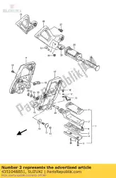 Ici, vous pouvez commander le bar, repose-pieds fr auprès de Suzuki , avec le numéro de pièce 4351048B51: