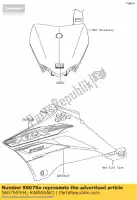 560750594, Kawasaki, patroon, lijkwade, lh, lwr klx110cg kawasaki  klx 110 2016 2017 2018 2019, Nieuw