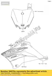 Tutaj możesz zamówić wzór, os? Ona, lewa, lwr klx110cg od Kawasaki , z numerem części 560750594: