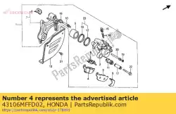 Aquí puede pedir pad comp. (si) de Honda , con el número de pieza 43106MFFD02: