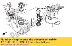 Tutaj możesz zamówić pakowanie a, pu paliwa od Honda , z numerem części 17515KRJ901: