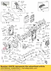 kawasaki 430780044 reservoir klx250s9f - Bottom side