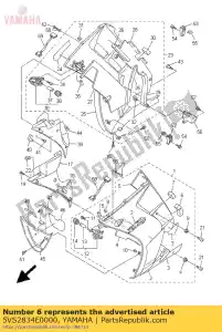 yamaha 5VS2834E0000 amortecedor 1 - Lado inferior