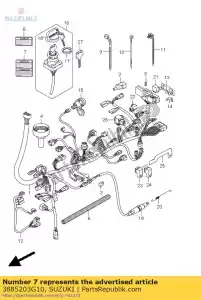 Suzuki 3885203G10 etichetta, attenzione m - Il fondo