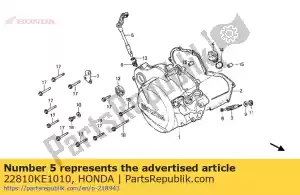 Honda 22810KE1010 palanca comp., embrague - Lado inferior
