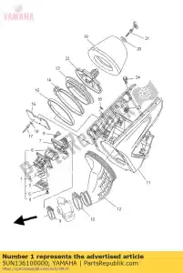 Yamaha 5UN136100000 zespó? zaworu trzcinowego - Dół