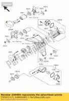 230401315, Kawasaki, signal-lampe, rr, rh zx636-b1h kawasaki z zx 600 750 1000 2003 2004 2005 2006, Nouveau