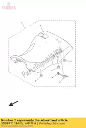 Qui puoi ordinare assy monoposto da Yamaha , con numero parte 5NDF47104400: