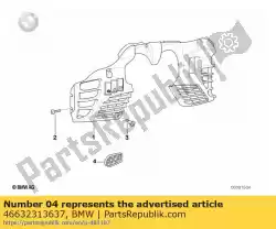 Here you can order the grid left from BMW, with part number 46632313637: