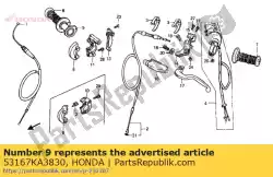 Here you can order the housing a,grip from Honda, with part number 53167KA3830: