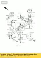 250051478, Kawasaki, snelheidsmeter, mph zr550-b2 kawasaki zephyr 550 1991 1992 1993 1994, Nieuw