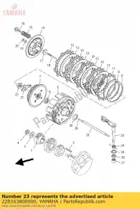 yamaha 22B163800000 gruppo leva di spinta - Il fondo