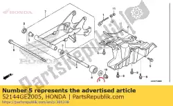 Qui puoi ordinare cappuccio, parapolvere forcellone (nok) da Honda , con numero parte 52144GE2005: