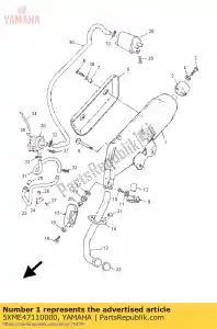 yamaha 5XME47110000 silenziatore, (125 e) 5xm2 - Il fondo