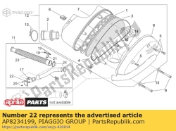 Aprilia AP8234199, Pijp ondersteuning, OEM: Aprilia AP8234199