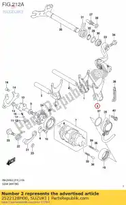 Suzuki 2522128H00 garfo, mudança de marcha - Lado inferior