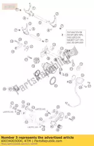 KTM 60034003000 cambio horquilla 5-6 marcha lc8 03 - Lado inferior