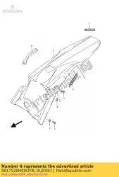 Aqui você pode pedir o emblema, pântano traseiro em Suzuki , com o número da peça 6817528H00GY8:
