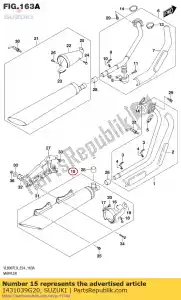 suzuki 1431039G20 lichaam, uitlaat fr - Onderkant