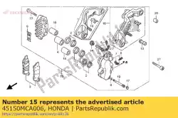 Here you can order the caliper sub assy., l. Fr. (nissin) from Honda, with part number 45150MCA006: