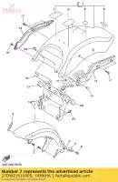 27DW216100P0, Yamaha, Tylny b?otnik komp. yamaha xvs xvscu 1300, Nowy