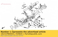 18231MBA003, Honda, gelenk, z. rohr, Neu