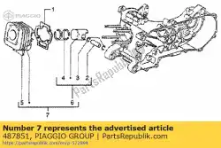 Ici, vous pouvez commander le cil. Pis. As. Auprès de Piaggio Group , avec le numéro de pièce 487851: