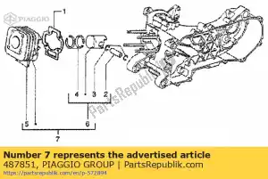 Piaggio Group 487851 cil.pis.as. - La partie au fond