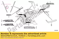 86642MKFD10ZA, Honda, striscia, r. fr. cofano superiore *tipo1* honda  1000 2017, Nuovo