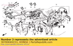 Aqui você pode pedir o cap assy., supressor de ruído em Honda , com o número da peça 30700KK6153: